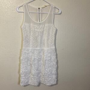 Rachel Roy White Mini Dress Size Small Bridal Bachelorette Bride
